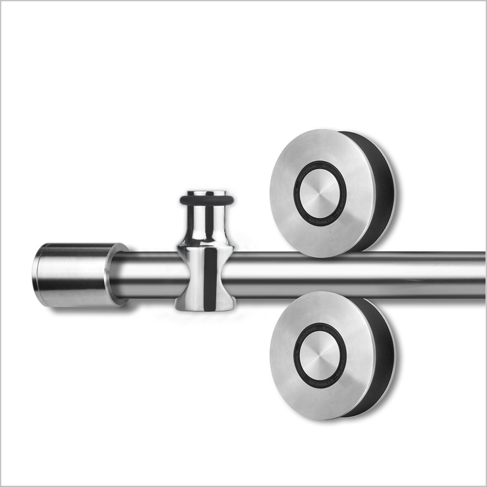 Sliding shower door hardware kit detail for round tube Sliding shower door hardware kit detail for round tube