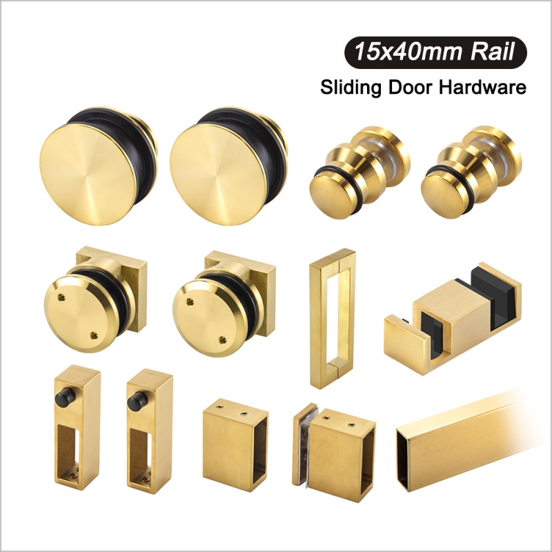 Sliding Shower Door Hardware Kit – Square Tube - A06