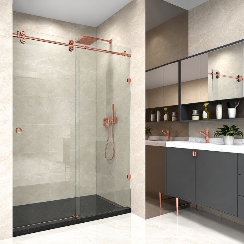 304 stainless Steel Sliding shower door hardware installation 304 stainless Steel Sliding shower door hardware installation
