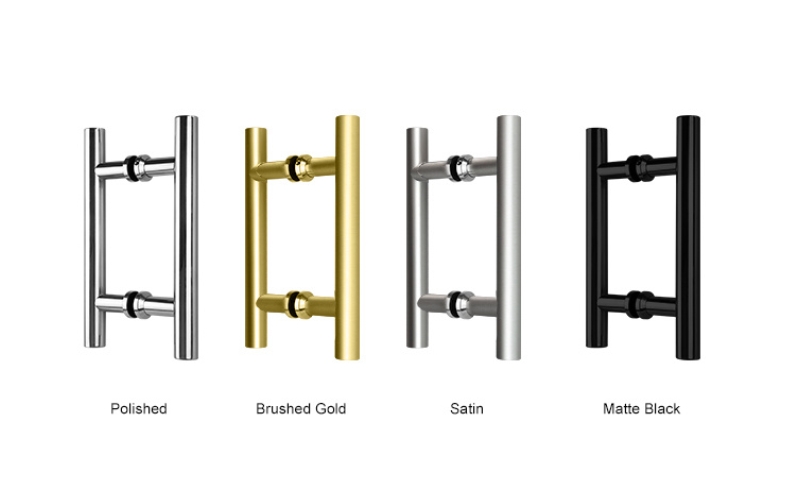 304 Stainless Steel Back-to-Back Glass Door Pull Handle – B03