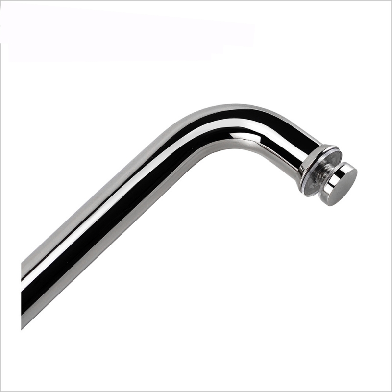 304 Stainless Steel Round Tube Glass Door Pull Handle detail